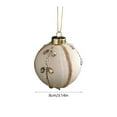 thumbnail image 3 of ToyKingdee Christmas Ball - Ivory Velvet Ornaments- Christmas Tree Decoration Christmas Ball Ornament Suitable for Xmas Ornament, Parties, 3 of 6