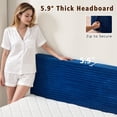 thumbnail image 6 of Ovios Boneless Beds Furniture, Queen Bed Frame with Mattress and Headboard Set, 16.7" Plush Corduroy Cloud Bed, Medium Firm, No Assembly, Blue, 6 of 13