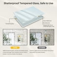 thumbnail image 3 of GODCHAR 36"x 30" Bathroom Vanity Mirror Rectangular Metal Frame French Cleat Mounted Wall Mirror Tempered Glass, 3 of 10