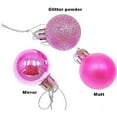 thumbnail image 4 of Christmas Decorations Clearance, 24Pcs Christmas Balls Ornaments, 1.18'' Shatterproof Christmas Tree Decorations Ornaments, Christmas Decorations for Indoor Home Holiday Wedding Party Pink, 4 of 7