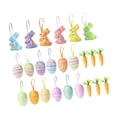 thumbnail image 3 of Adornos colgantes de Pascua: adorables y encantadoras manualidades de bricolaje con lazo de cinta para festividades. 24 pcs, 3 of 9