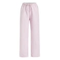 thumbnail image 1 of Pincandy Women's Casual Striped Pants - Elastic Waist with Pockets, Loose Fit for Daily Wear, 1 of 3