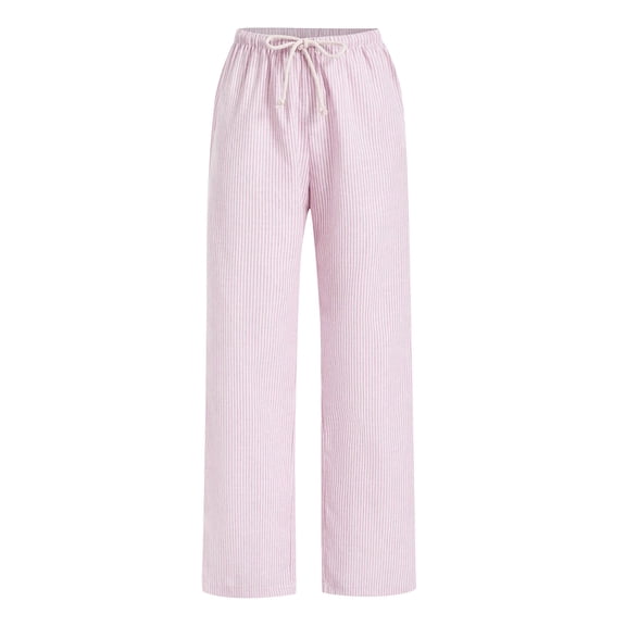 Elvqul Womens long Pants Sweatpants Elastic Waist Gray Solid Fashion Trousers for Girl Elastic