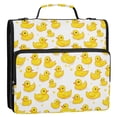 thumbnail image 5 of FORMRS Zipper Binder with Shoulder Strap 2-inch Ring 500 Sheet Capacity File Bag, Yellow Rubber Ducks, 5 of 5