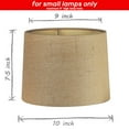 thumbnail image 2 of Mestar Decor Uno Fitter Small Natural Burlap Lampshade 9" x 10" x 7.5", 2 of 7