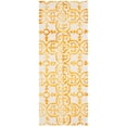 thumbnail image 3 of Safavieh Dip Dye Collection DDY711C Handmade Moroccan Geometric Watercolor Ivory and Gold Wool Area Rug (4' x 6'), 3 of 10
