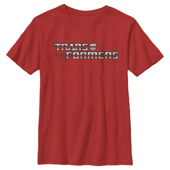 Boy's Transformers Autobots Logo Graphic Tee Red Small
