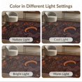 thumbnail image 7 of ODIKA 3'x5' Washable Area Rug Non-Slip, Flatweave, Easy Care Midnight Amber Celestial Design Mystical Moonlit Botanicals and Pumpkins for Hallway, Laundry Room, 7 of 7