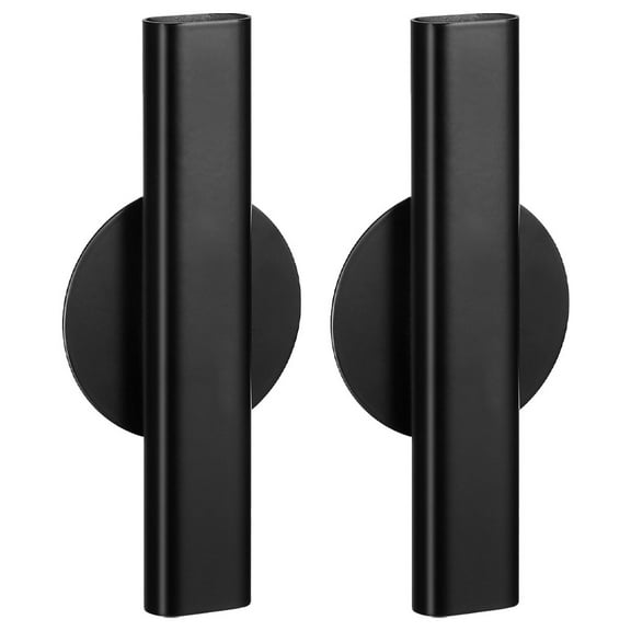 TOYMYTOY 2pcs Wall Flowerpot Metal Black Tube Suitable For Dinner Parties