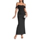 thumbnail image 3 of Vestido Maxi con Hombros Descubiertos, Corsé Fruncido, Ajustado, Vestidos Formales para Invitadas de Boda para Mujeres Negro M, 3 of 8