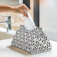 thumbnail image 5 of Goofa Lovely Penguin Pattern Triangle Square Tissue Box Cover, Modern PVC Leathe Facial Paper Holder,Decorative Holder/Organizer for Bathroom Vanity Countertop, 5 of 9