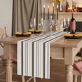 thumbnail image 2 of Khaki Grey Striped Table Runner, Farmhouse Stripes Modern Abstract Art Washable Cotton Linen Table Runners 48 Inches Long, Dresser Scarf Runner for Nightstand/Coffee/End Tables 13''x48'', 2 of 9