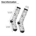 thumbnail image 5 of Daiia Sports Socks Pandas Printed Novelty Crew Socks for Men Women Knee High Socks Cotton Socks Soft & Breathable Support Unisex Socks, 5 of 9