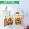thumbnail image 6 of ALAZA Sunflower Pot Holders Set of 2 Heat Resistant Kitchen Oven Mitts, 6 of 7