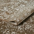 thumbnail image 2 of Loomaknoti Aysal Armilli 6' x 9' Brown Distressed Indoor Area Rug, 2 of 9