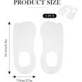 thumbnail image 2 of CATPAN Heel Spurs Insoles for Women Men - Plantilla para Espolon Calcaneo - Orthotic Inserts for Flat Foot Pain Relief - Non-Slip Gel Shoe Pads (White, L), 2 of 14