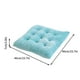 thumbnail image 2 of Cojín de silla de oficina de terciopelo cristalino | Almohadilla de asiento de soporte trasero para sofá y escritorio | Relleno de esponja engrosada de 3 cm | Correas antideslizantes y silicona, 2 of 5