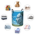 thumbnail image 4 of Fotbe Cracked Earth Head Tree Pattern Laundry Basket with Handles, Waterproof Large Laundry Hamper, Wash Bag for Corner Dorm, Rolling Laundry Basket with Handles-Medium, 4 of 6