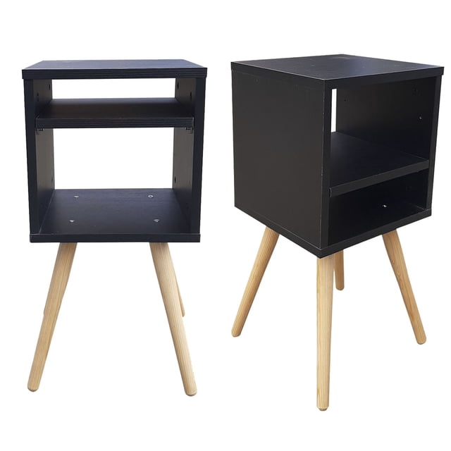 Juego De burós Hogare Smart Mesa De noche negro