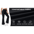 thumbnail image 4 of Rosvigor Womens Flare Yoga Pants High Waisted Bootcut Leggings No Front Seam Buttery Soft Leggings for Workout Gym Casual, 4 of 8