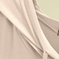 thumbnail image 5 of Hoodies for Women Pattern Tops Large Shirt Womens Heavy Sweatshirts Hoodie Color Lady Casual Top Ladies Fancy Sweatshirt Mens Insulated Hoodie Zip up No Hood Ladies Solid Fashion Apparel Rose Gold L, 5 of 5