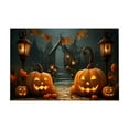 thumbnail image 2 of Fall Pumpkin Halloween Doormat - Thanksgiving Kitchen & Bathroom Rug - Super Soft Polyester Entryway Mat for Porch, Living Room Decor - Easy Clean Non-Slip Floor Carpet (40x60cm, Multicolor), 2 of 6