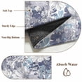 thumbnail image 4 of Blue White Floral Large Area Rugs 6x9 ft Watercolor Spring Blue White Wildflowers Leaves Plant Washable Rug Non Slip Indoor Carpet Absorbent Floor Mat for Living Room Bedroom Dining Room, 4 of 9