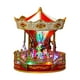 thumbnail image 3 of Caja de música con diseño de carrusel de Navidad, estatua de carrusel, adorno navideño giratorio para Navidad, oficina, decoración navideña del día de 27x235cm, 3 of 8