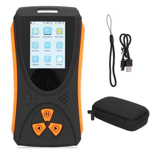 Geiger Counter Nuclear Radiation Detector, Beta Gamma X rays Y Rays and β Rays Tester, Radioactive Detector, Personal Dosimeter Marble Detector Meter Portable Dosimeter