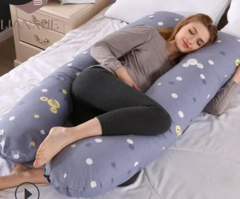 CradlePlanet Organic Cotton Pregnancy Pink Pillow Maternity Pillow Nursing and Back Support Pillow