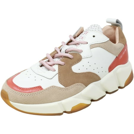 

Zerocentcinq Women s Adix White / Tan Ankle-High Leather Sneaker - 6M