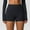 Black, variant on Ovticza Workout Biker Shorts Women - 3"/5"/8" High Waisted Tummy Control Spandex Booty Volleyball Shorts for Yoga Dance Black XL