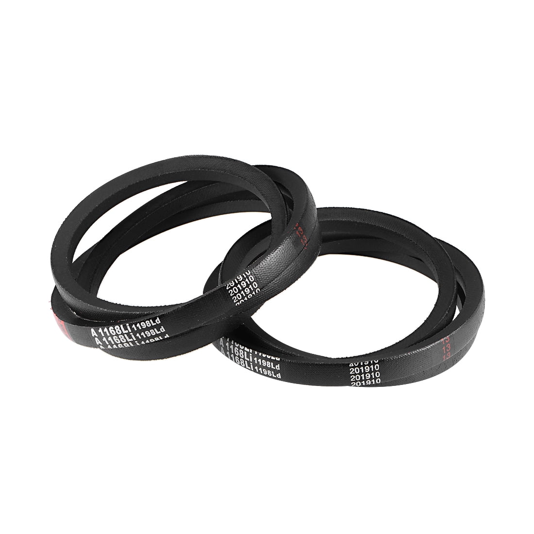 Unique Bargains A1168 A46 V Belt 46 inch Inner Girth A Section Rubber Drive Belt 2pcs Walmart