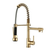 PROOX Spring Kitchen Sink Faucet Pull Down Sprayer Single Handle Modern Kitchen Faucets