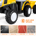 thumbnail image 5 of LAZY BUDDY 6V Kids Ride on Tractor with Detachable Trailer, Electric Vehicles with Headlights & Treaded Wheels, 5 of 9