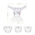 thumbnail image 3 of Adult Diaper for Incontinence Washable Pul Pant for Patients Travel Gray Stripe, 3 of 10