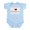 Sky Blue, variant on CafePress - I Love (Heart) Bluegrass Infant Bodysuit - Baby Light Bodysuit, Size Newborn - 24 Months