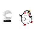 thumbnail image 1 of Escultura De Madera De Resina De Pingüino Ondulado, Figura Abstracta, Adorno Decorativo Encantador, Reloj Multifuncional Con Pilas Para El Hogar, Dormitorio, Sala De Estar, Regalo, 1 of 8
