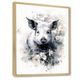 thumbnail image 2 of Designart "Oriental Design Prosperous Swine I" Asian Floater Framed Canvas Print, 2 of 7