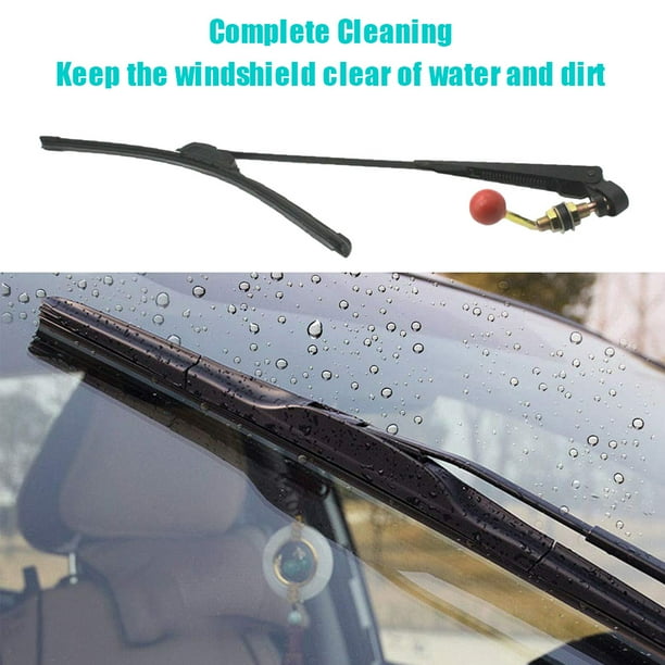 Windshield Wiper Kit, Hand Operated Manual Windshield Wiper for UTV