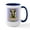 White/Navy Inside, variant on CafePress - Easter Egg Cookies Kangaroo Large Mug - 15 oz Ceramic Large White Novelty Mug