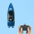 thumbnail image 2 of Meggemo 2.4GHz High-Speed RC Speedboat - Large-Capacity Rechargeable Battery Yacht, Racing Model for Pool/Lake Fun & Holiday Gifting, 2 of 6
