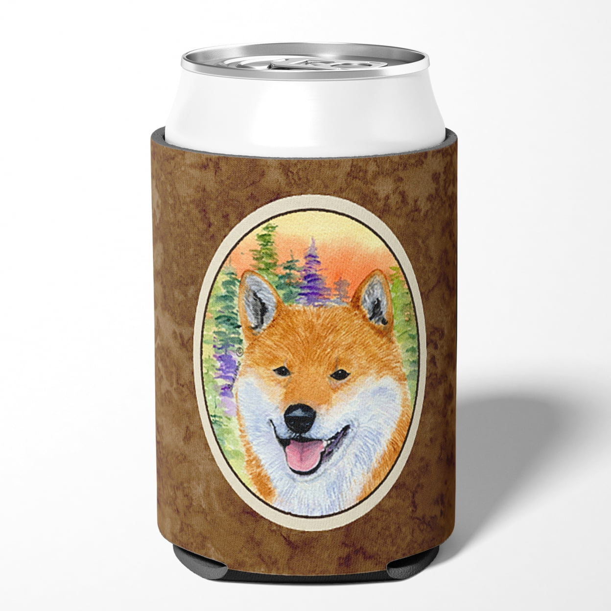 Caroline's Treasures SS8234CC Shiba Inu Can or Bottle Hugger, Can Hugger, multicolor