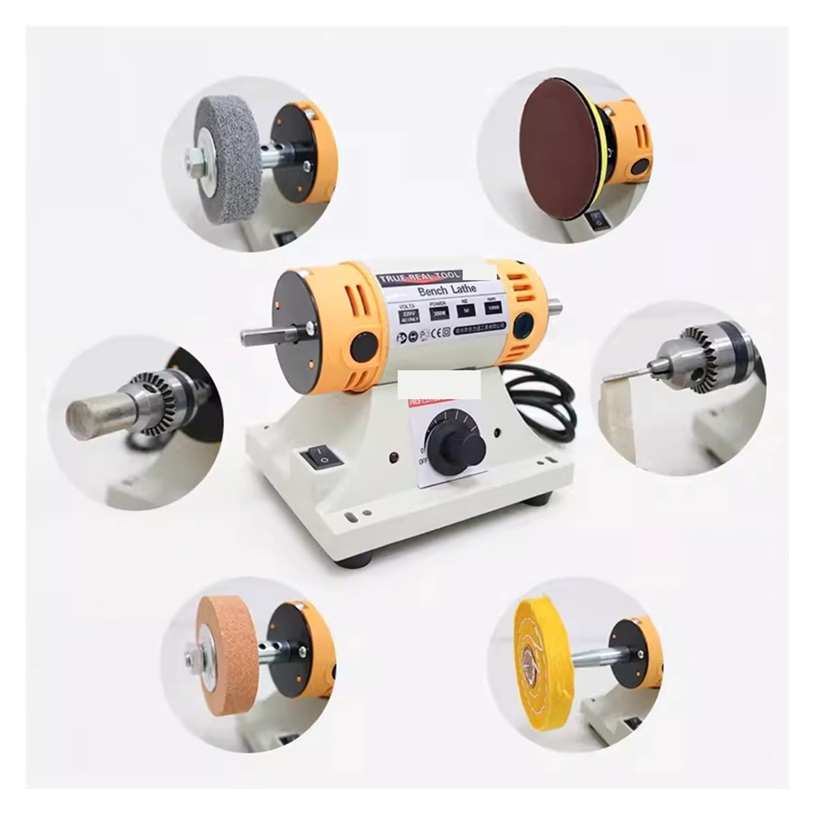 Multifunctional Table Grinder, Mini Electric Woodworking Jade Cutting Polishing Machine, Carving Polishing Machine Grinding Tools ,Powerhouse Performance