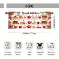 thumbnail image 3 of Rdsfhsp Sweet Kitchen Window Valance Curtain, Tea Cup and Floral Pattern Decorative Rod Pocket Short Curtain for Kitchen Decor, 3 of 5
