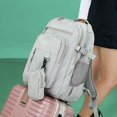thumbnail image 3 of Mochila de viaje de gran capacidad, sencilla, con múltiples compartimentos, para estudiantes universitarios, mochila escolar, 3 of 5