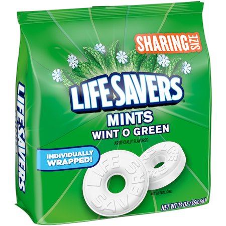 (Price/Case)Lifesavers 431603 Wint-O-Green Stand Up Pouch  13 Ounces