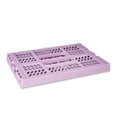thumbnail image 4 of Pen+Gear Small Collapsible Crate, Size 11.41" x 8.26" x 4.72", Light Pink Plastic Desktop Organizer, 4 of 6