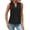 Black, variant on ChoXxx Women's Summer Fashion Elegant Pleated V Neck Vest Top White XXL