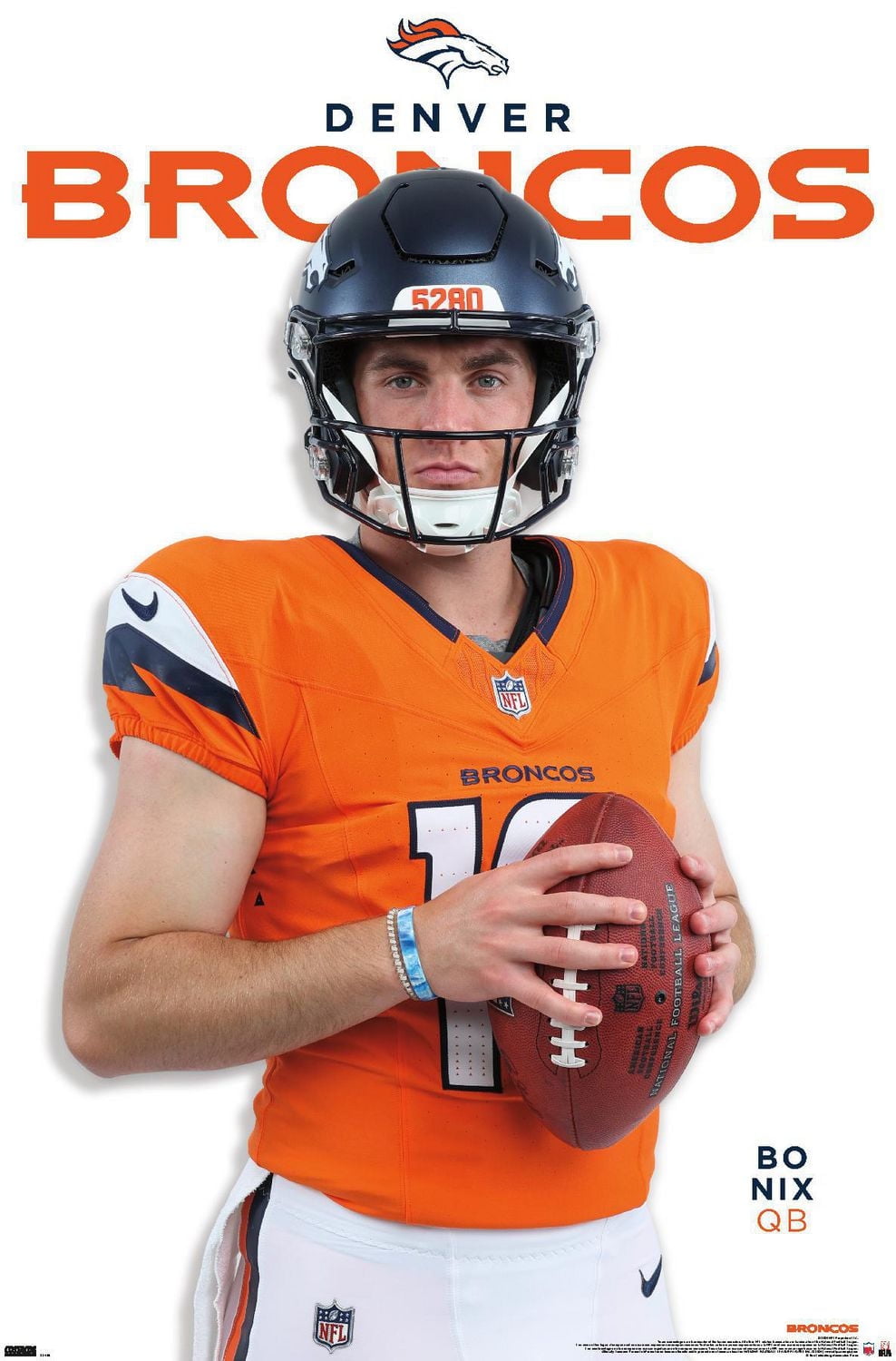 NFL Denver Broncos - Bo Nix Feature Series 24 Wall Poster, 22.375" x 34"
